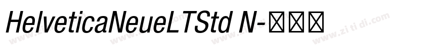 HelveticaNeueLTStd N字体转换